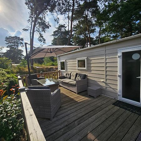 Luxe 4 Persoons Chalet Op 5 Sterren Camping Raalte Zewnętrze zdjęcie